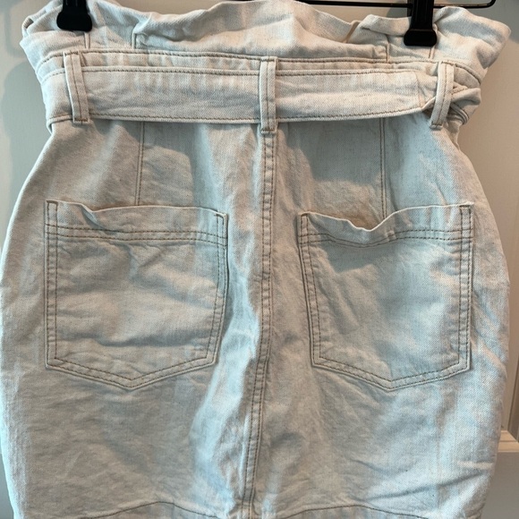 Free People Oatmeal Cinch Waist Mini Skirt - Picture 10 of 14